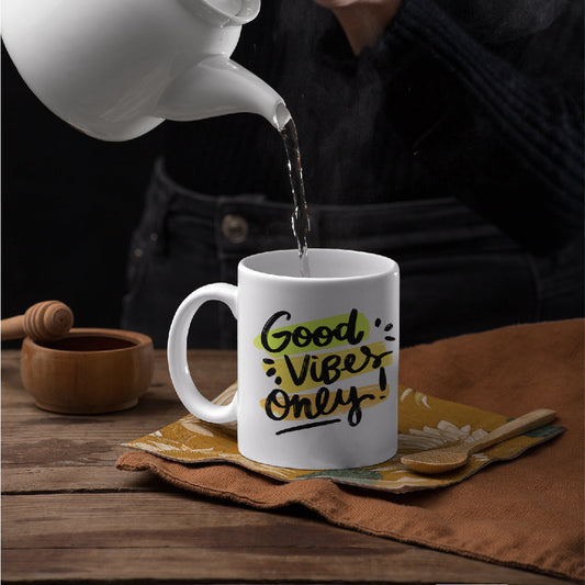 Good-Vibes-Only White Mug