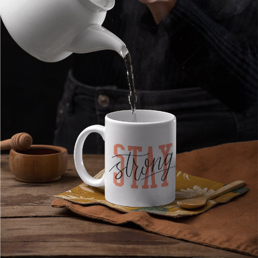 Stay-Strong White Mug