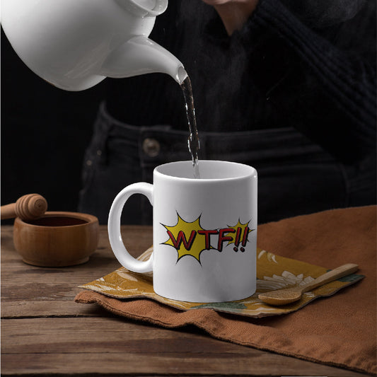 WTF White Mug