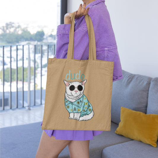 Dude Cat Tote Bag