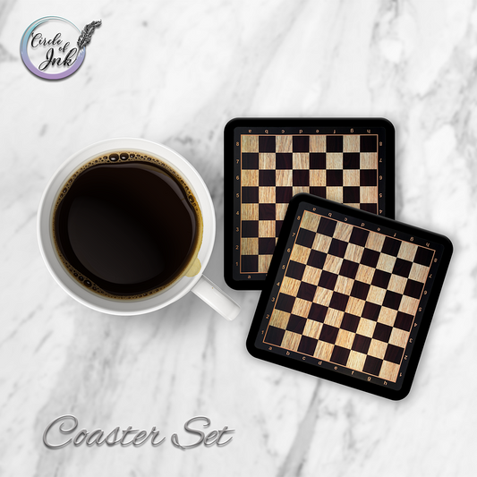 Chess Coaster Set
