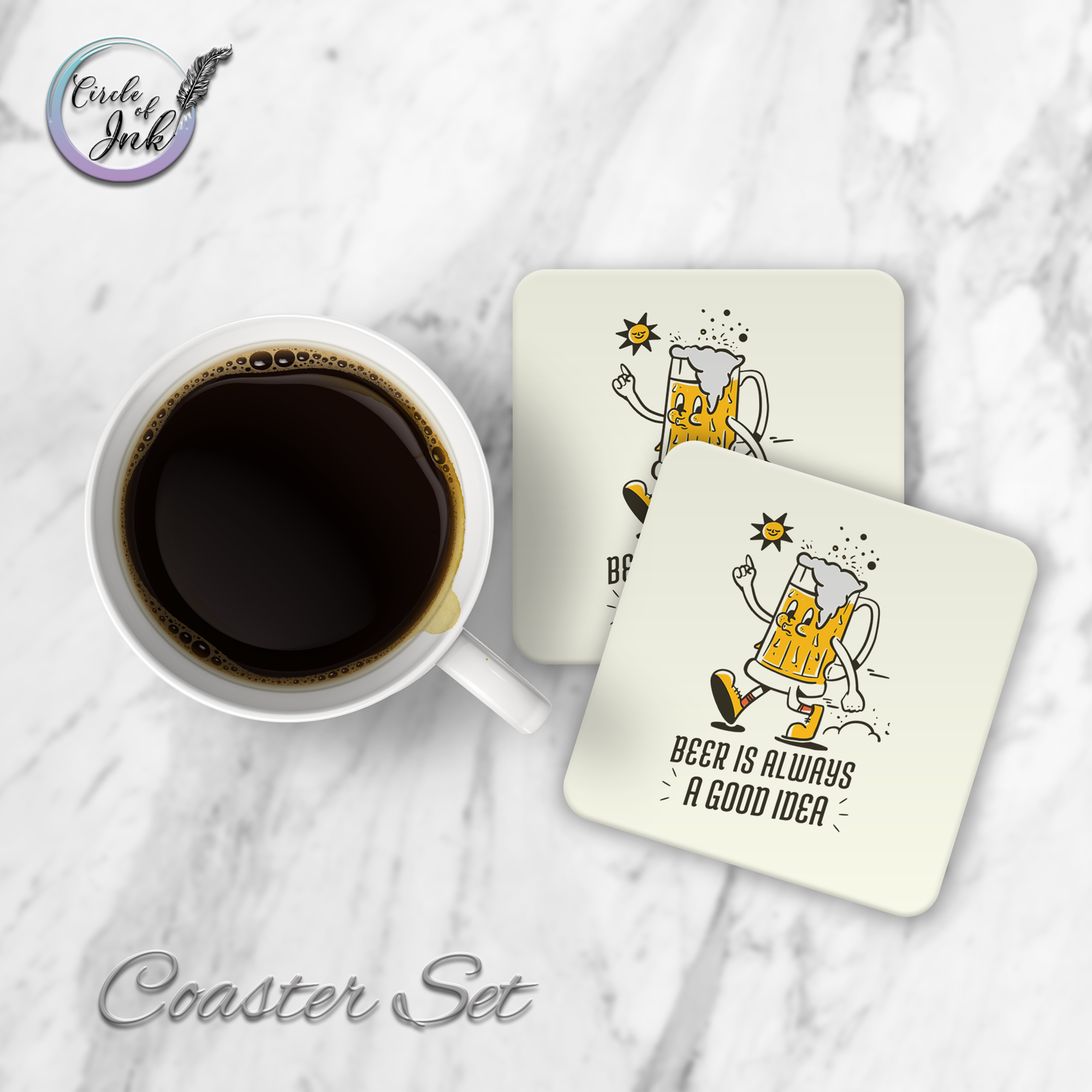 Beer Coaster Set