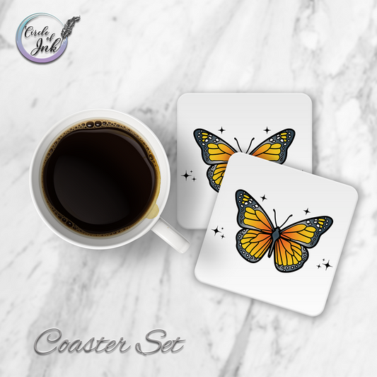Butterfly Coaster Set
