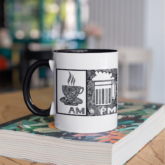 3 Tone Color AM PM Mug