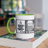3 Tone Color AM PM Mug