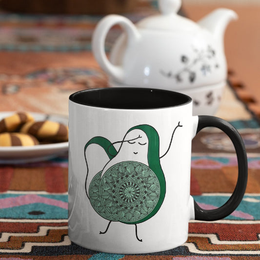 3 Tone Color Avocado Mug
