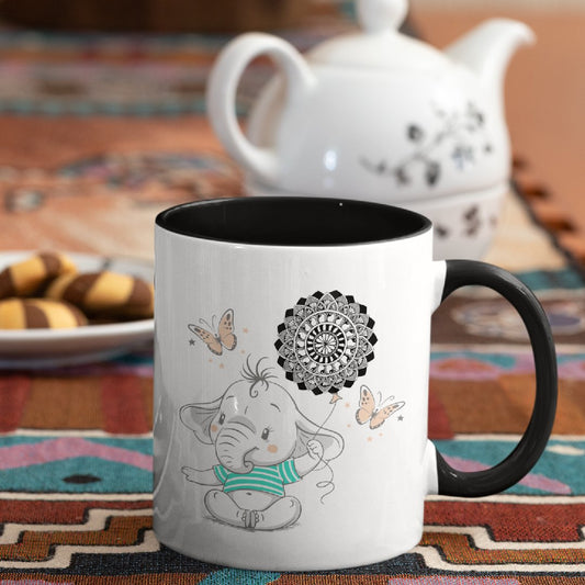 3 Tone Color Baby Elephant Mug