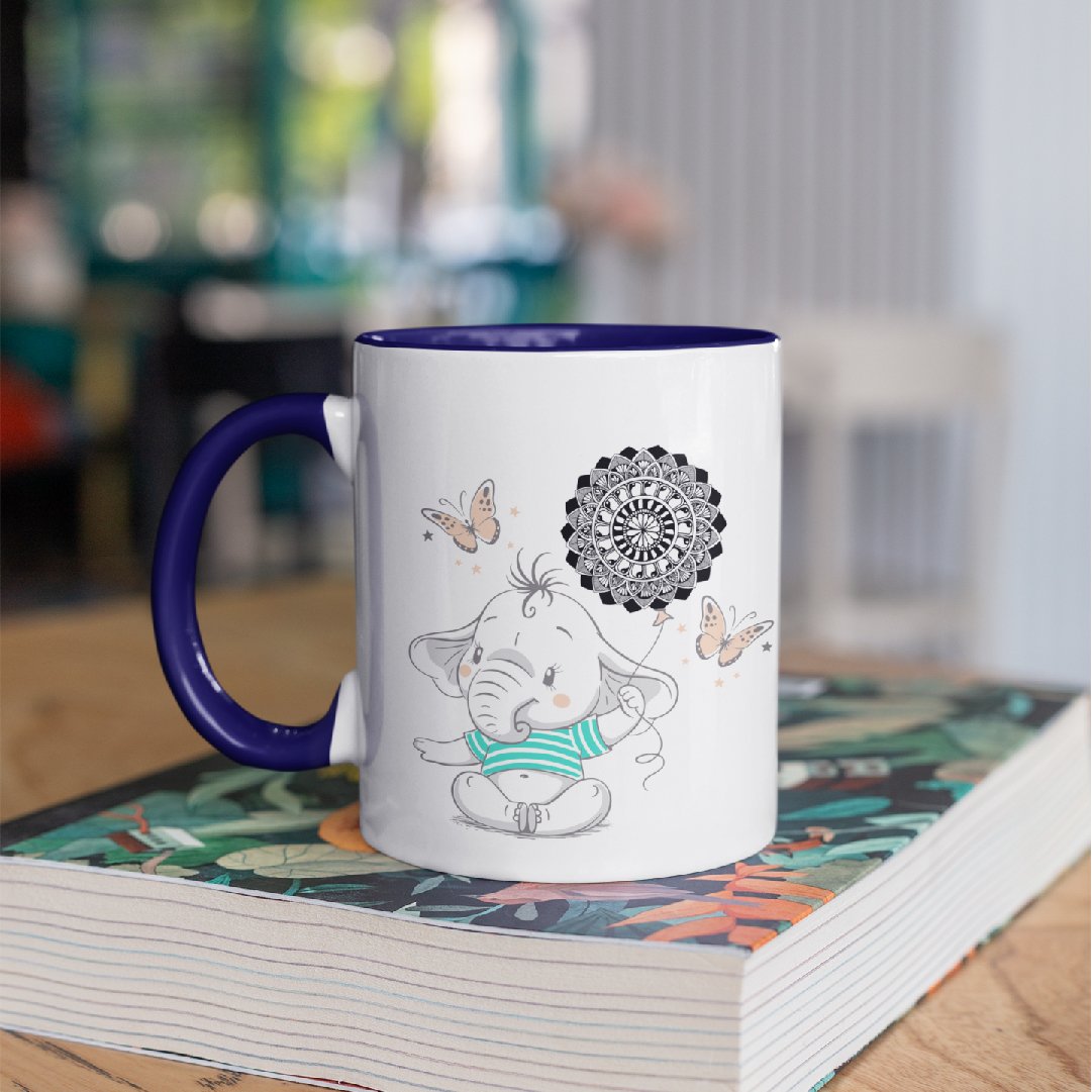 3 Tone Color Baby Elephant Mug
