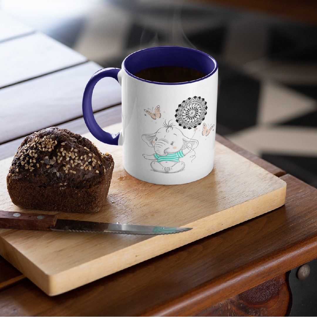 3 Tone Color Baby Elephant Mug
