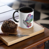 3 Tone Color Butterfly Mug