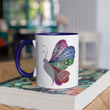 3 Tone Color Butterfly Mug