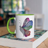 3 Tone Color Butterfly Mug