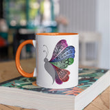 3 Tone Color Butterfly Mug