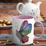 3 Tone Color Butterfly Mug