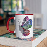 3 Tone Color Butterfly Mug