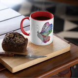 3 Tone Color Butterfly Mug