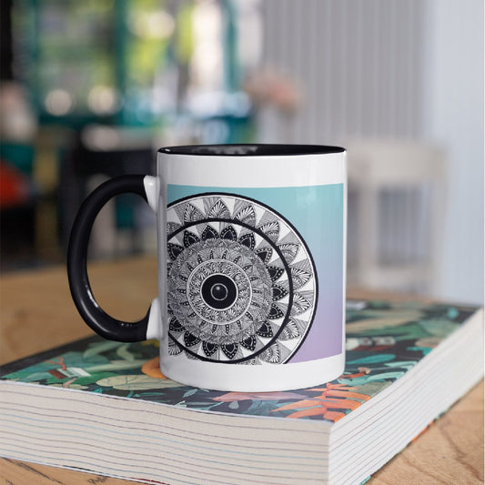 3 Tone Color Color Mandala Mug