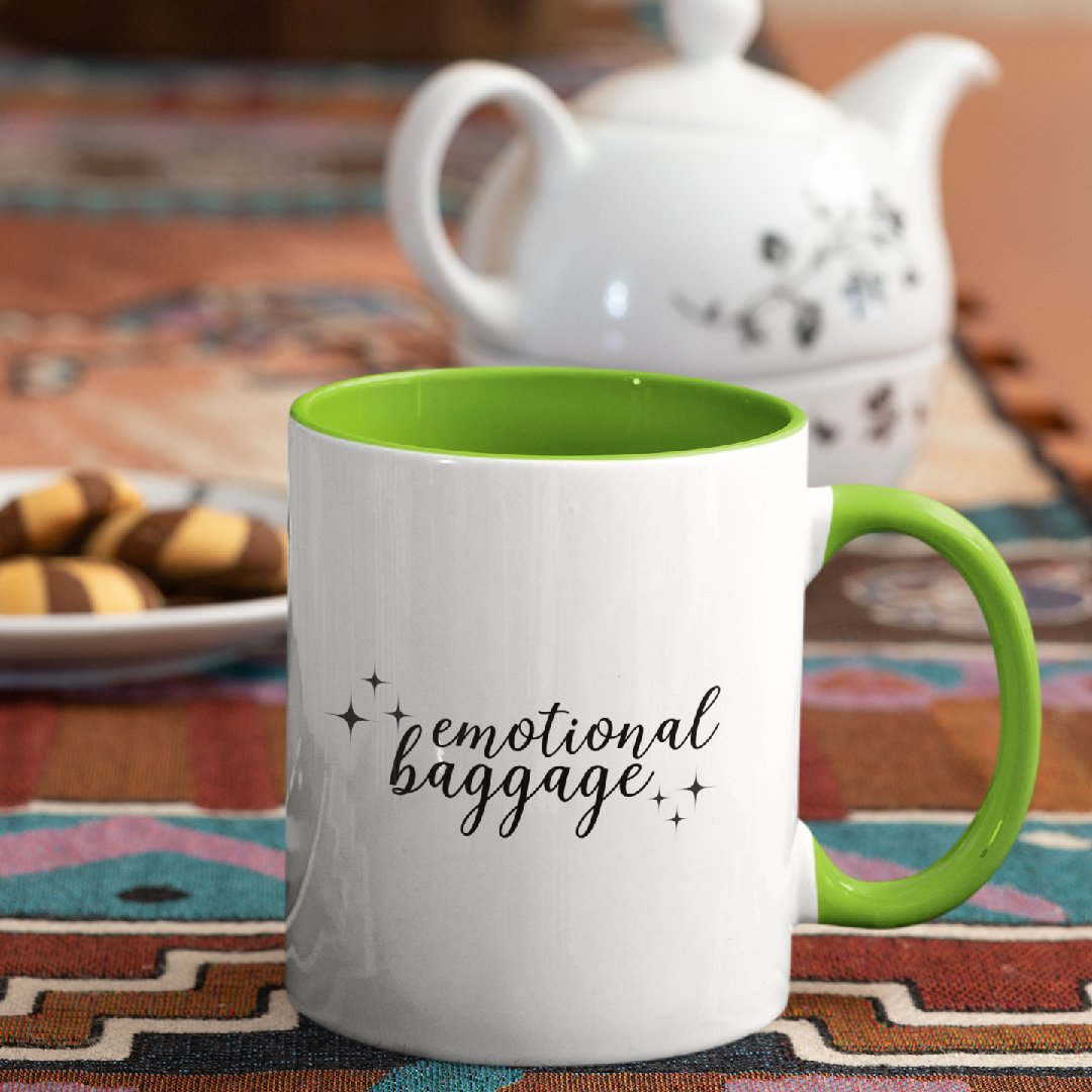 3 Tone Color Emotional Baggage Mug