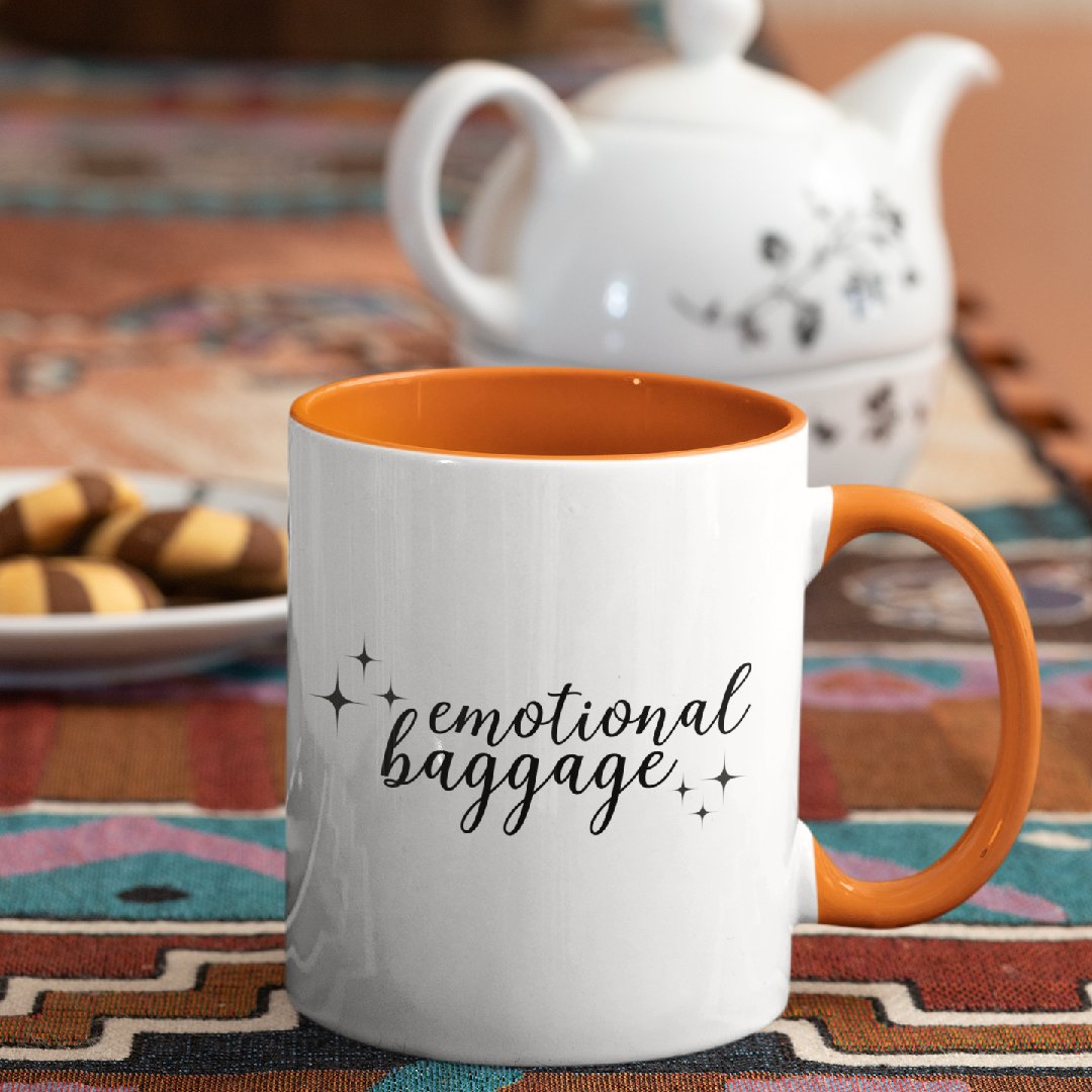 3 Tone Color Emotional Baggage Mug