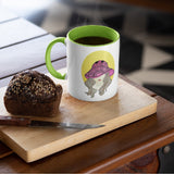 3 Tone Color Hat Lady Mug
