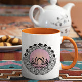 3 Tone Color Lotus Mandala Mug
