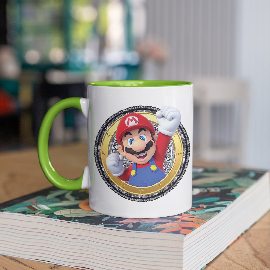 3 Tone Color Mario Mug