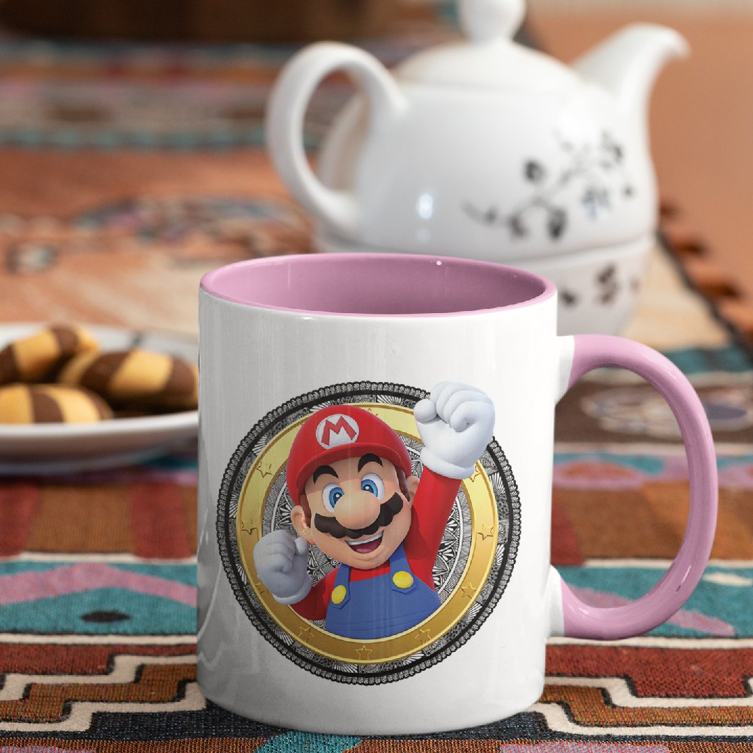 3 Tone Color Mario Mug