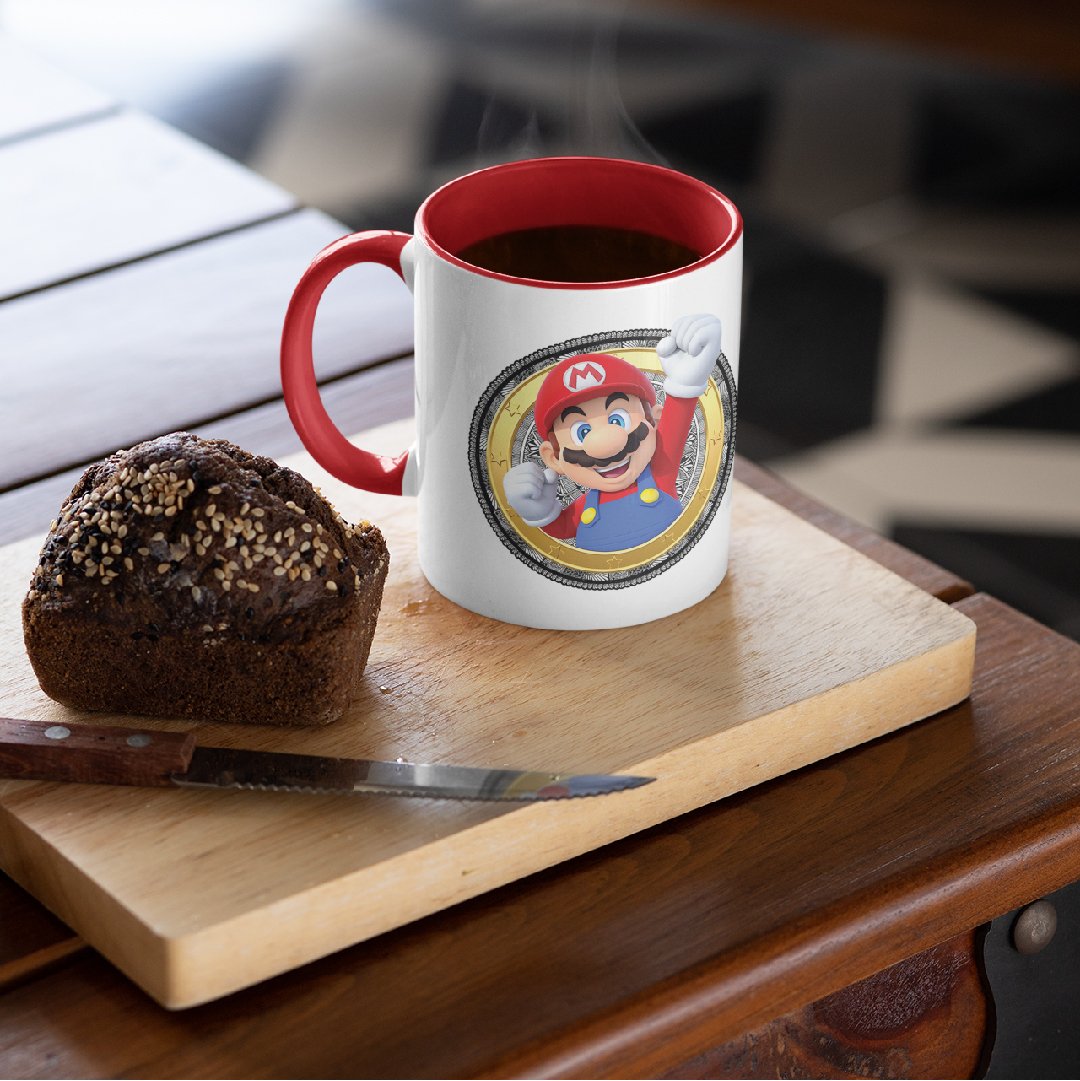 3 Tone Color Mario Mug