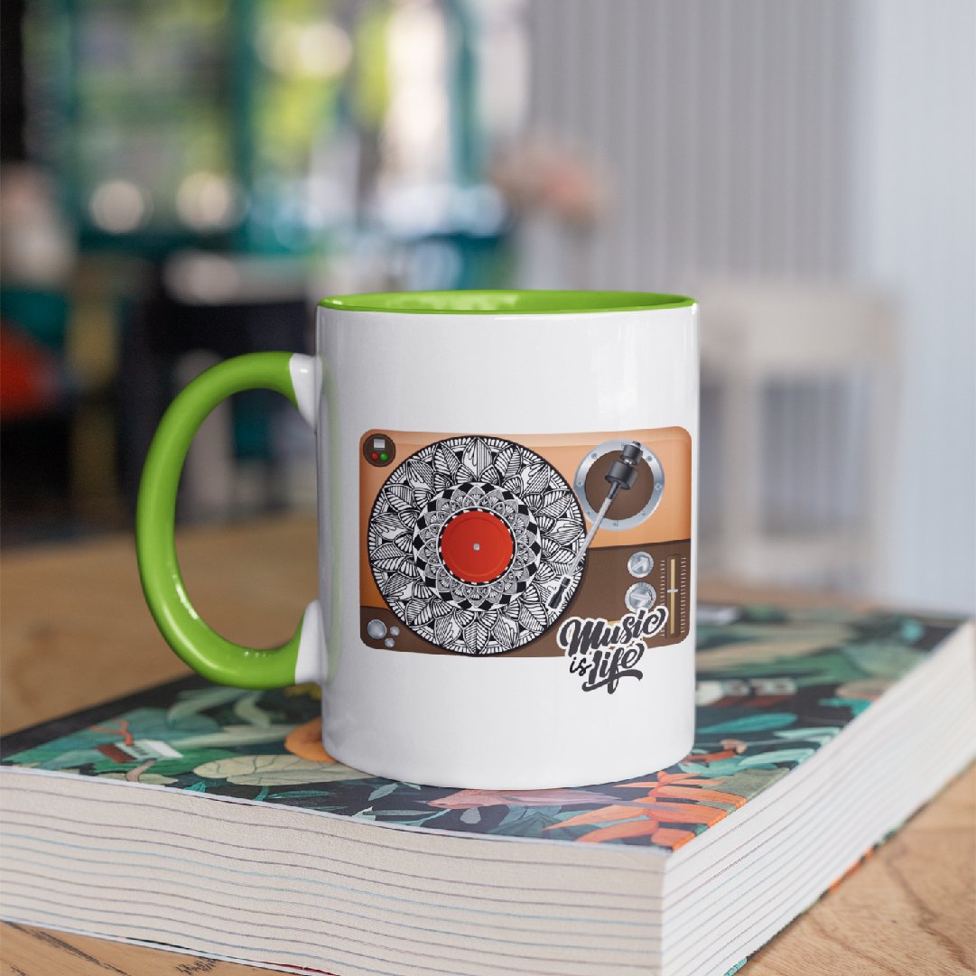 3 Tone Color Music Mug