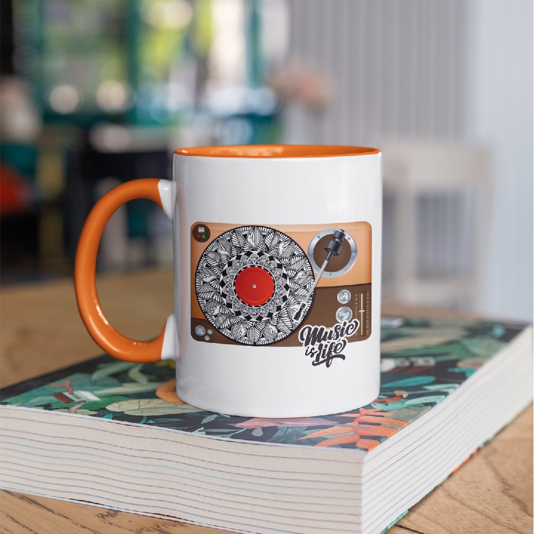 3 Tone Color Music Mug