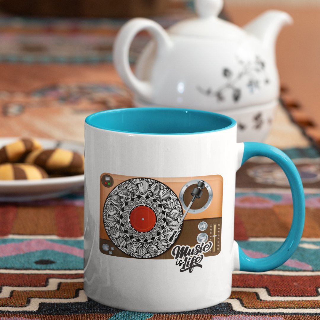 3 Tone Color Music Mug