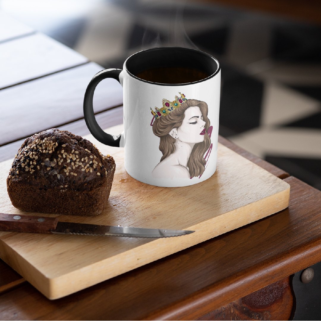 3 Tone Color Queen Mug