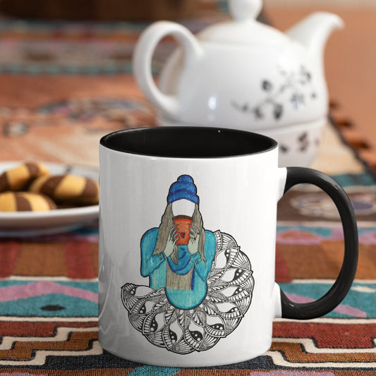 3 Tone Color Tea Girl Mug