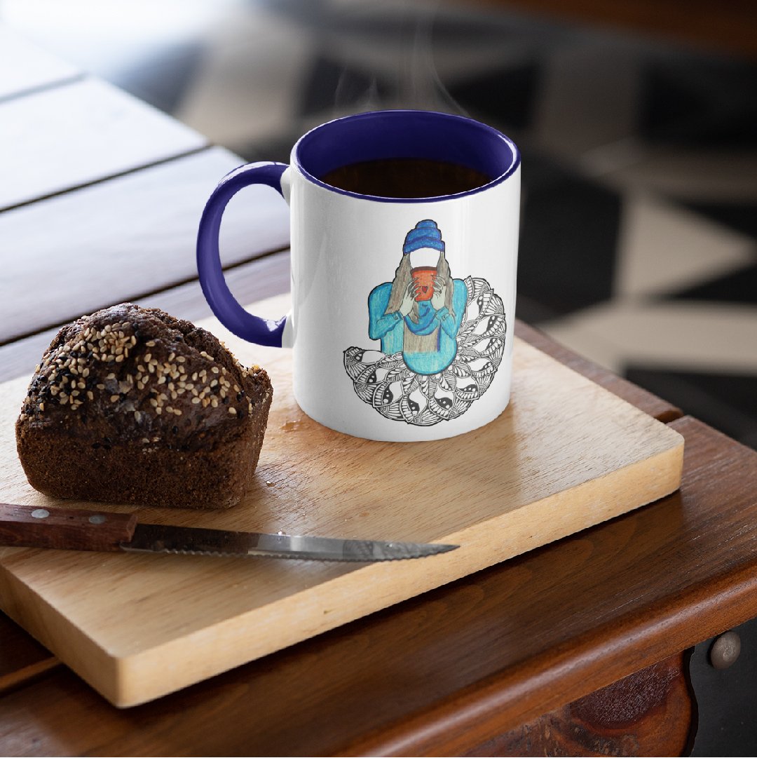 3 Tone Color Tea Girl Mug