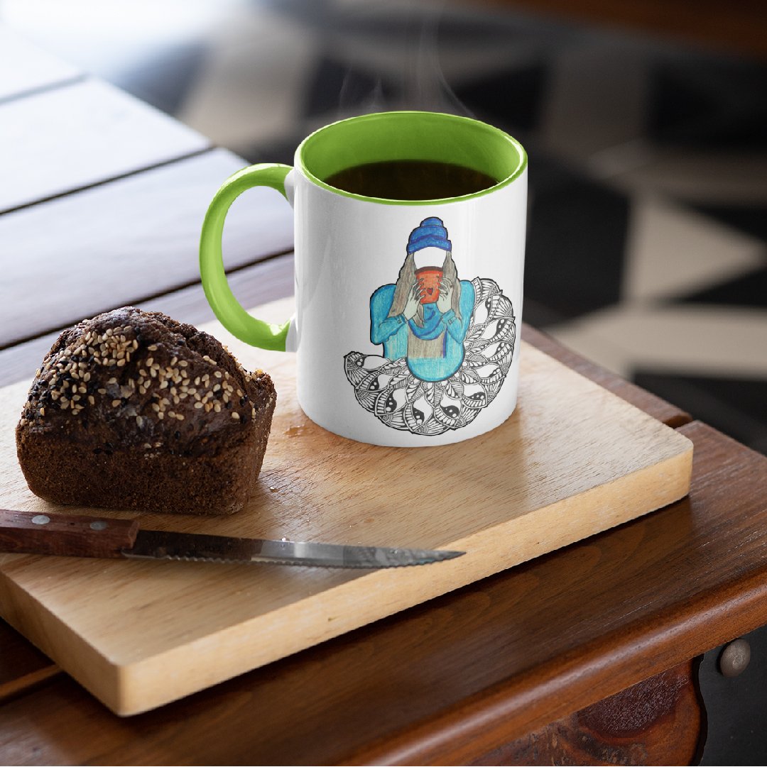 3 Tone Color Tea Girl Mug