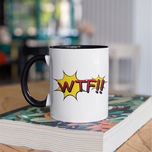 3 Tone Color WTF Mug