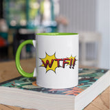3 Tone Color WTF Mug
