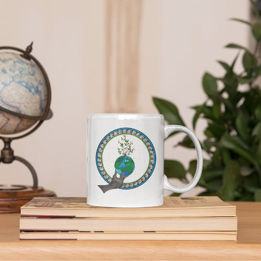 Earth White Mug