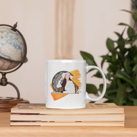 Girl-with-Hat White Mug