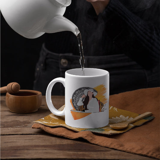 Girl-with-Hat White Mug