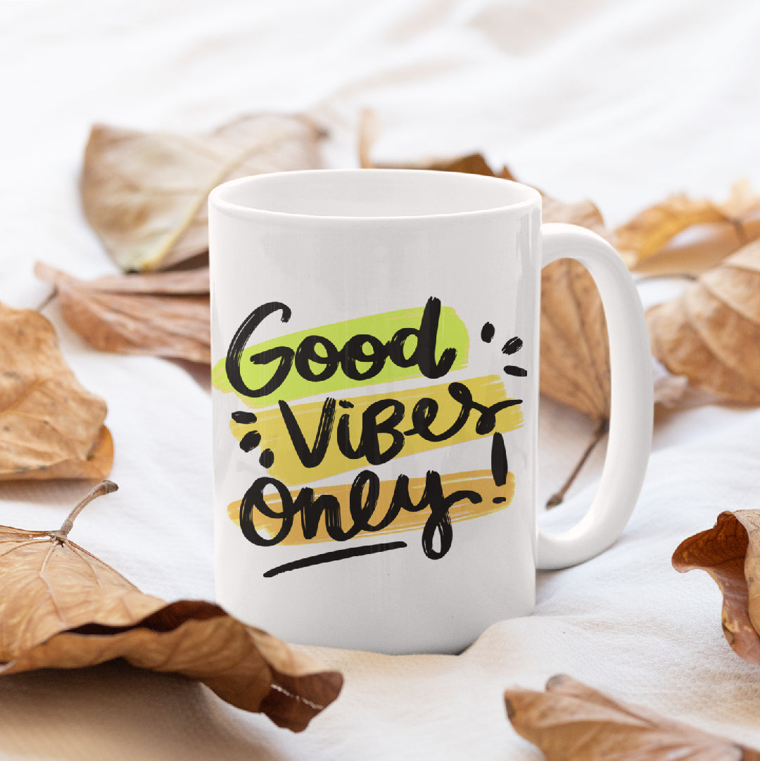 Good-Vibes-Only White Mug