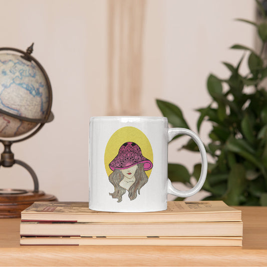 Hat-Lady White Mug