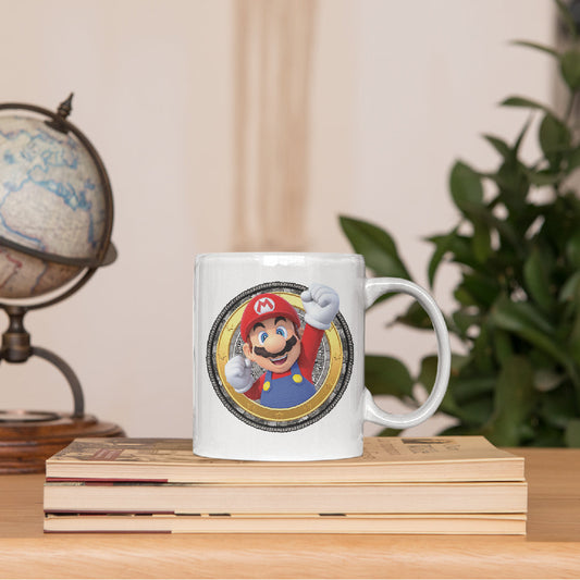 Mario White Mug