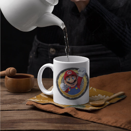 Mario White Mug