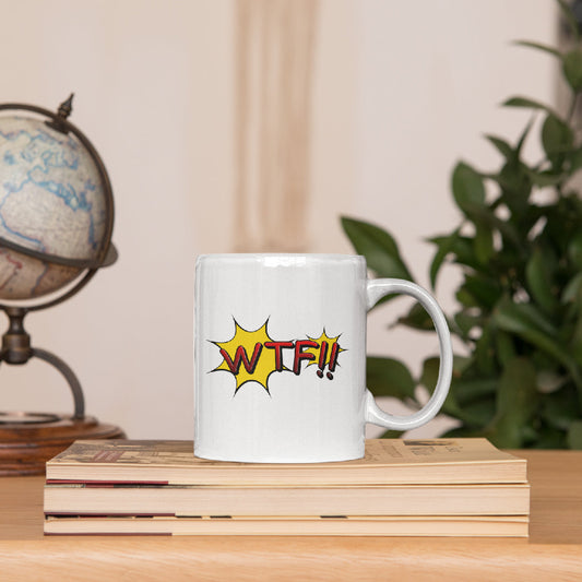 WTF White Mug