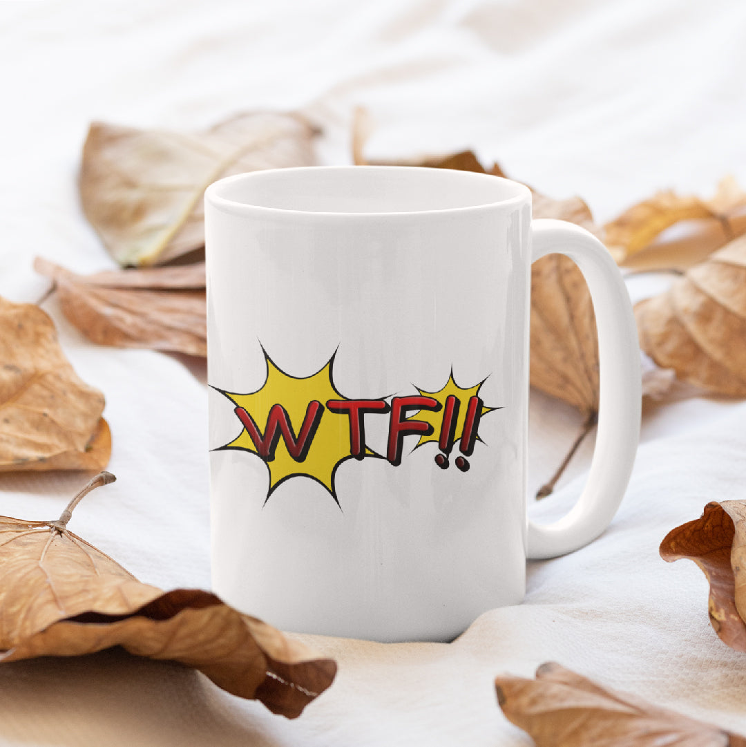 WTF White Mug