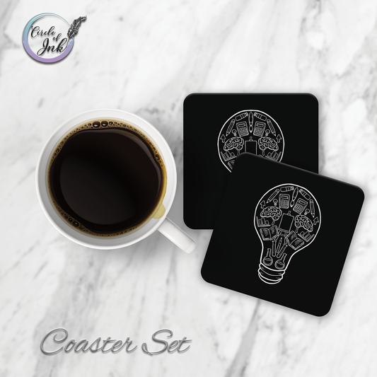 Square Bulb Coaster Set