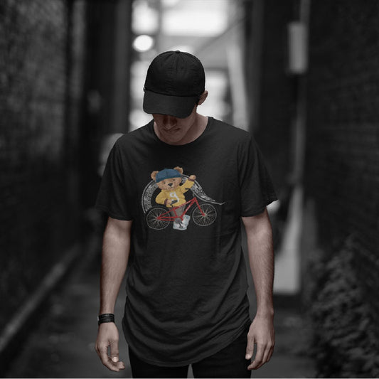 Cycle Bear Mandala T-shirt