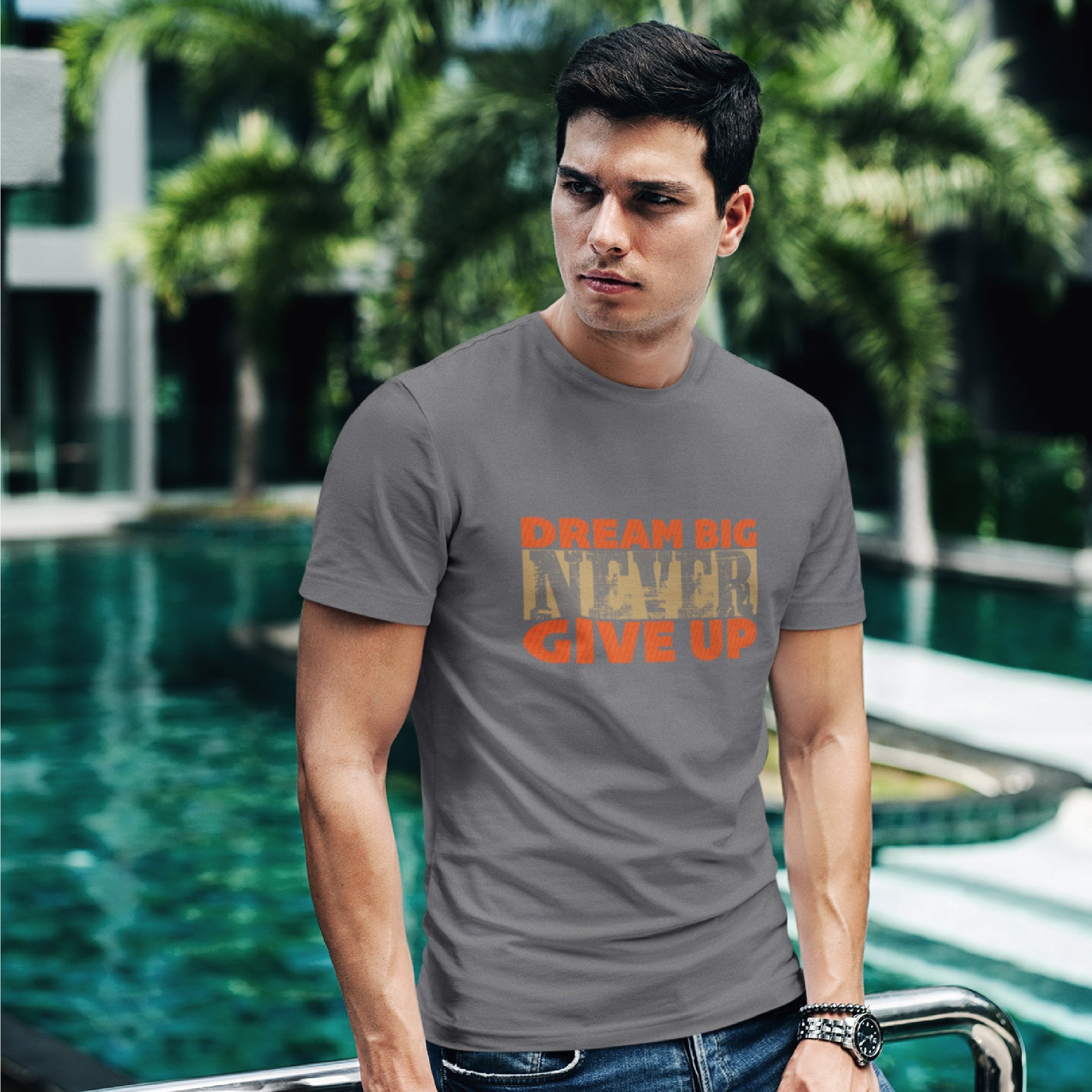Dream Big Never Give Up T-shirt