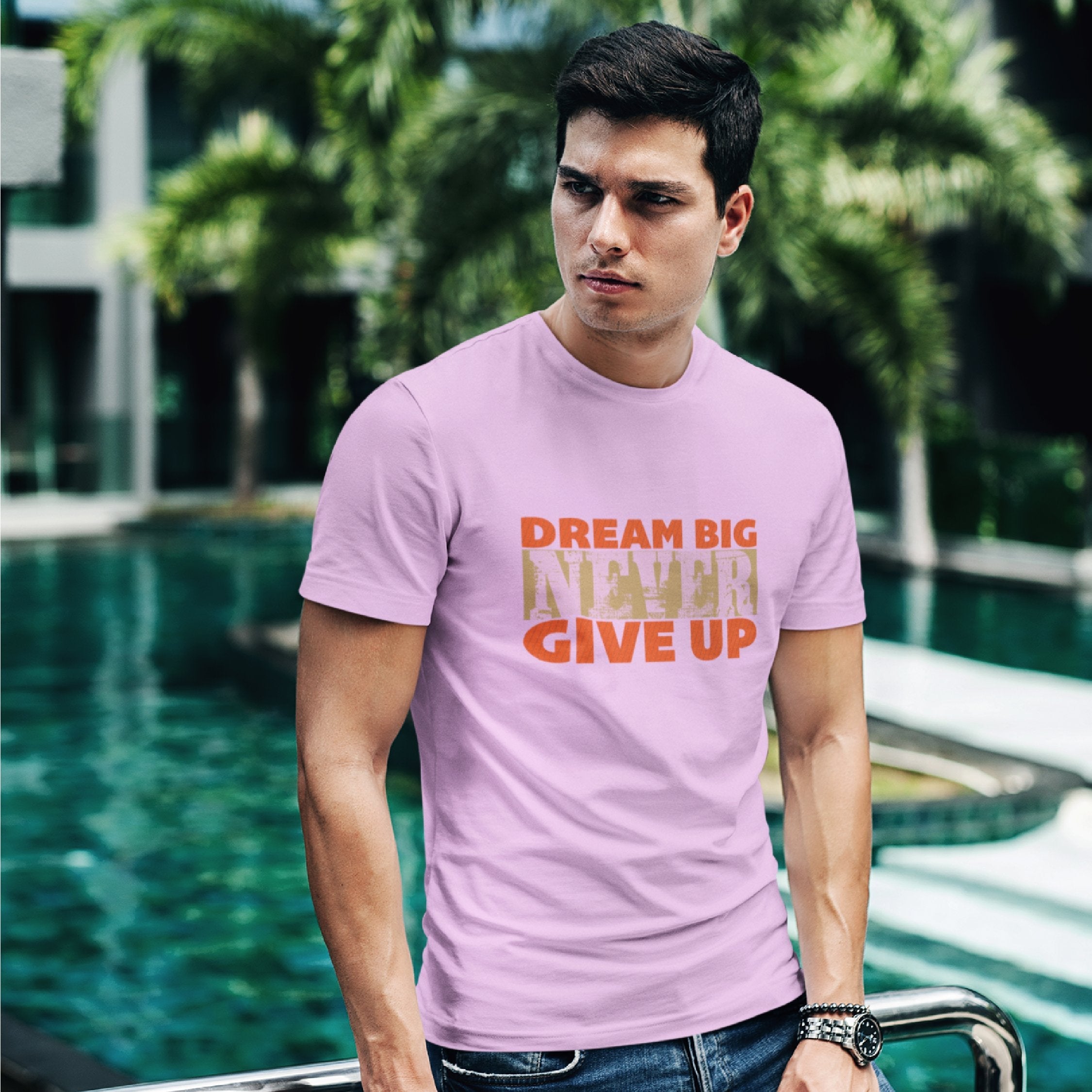 Dream Big Never Give Up T-shirt